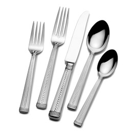 Mikasa 5095717 Scarlet 5-Piece Stainless Steel Flatware Set, Service for 1