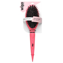 WIGO Cepillo ovalado de cerdas iónicas, suave y brillante