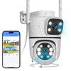 5MP Dual Lens WiFi Security Camera Outdoor Wireless Camera PT