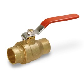 Midline Valve 522C256 Premium Brass Gas Ball Valve Sweat Connections, 3/4 in. SWT