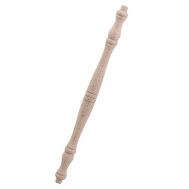 Mxfans 4 Pieces Unfinished Wood Natural Cutout Wooden Spindle 27.5cm Length