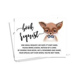 Inkdotpot 30 Fox Jungle Animals Baby Shower Book Request Cards Bring A Book Instead Of A Card Baby Shower Invitations Inserts Games