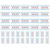 40 Removable Stickers: Chicago State Flag, Party Favors, Decals