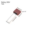 sourcing map 30Pcs DIP Mounted Miniature Square Slow Blow Micro
