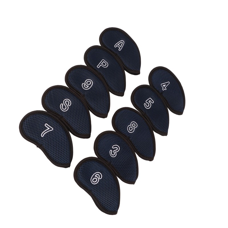 10pcs Golf Iron Covers Set with Numbers Waterproof Golf Head