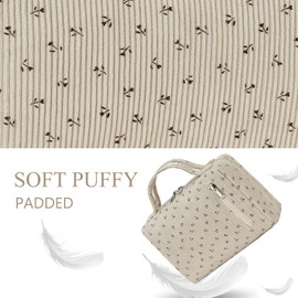 Bluboon Makeup Bag Zipper Pouch Travel Portable Cosmetic Bag Organizer for Women and Girls