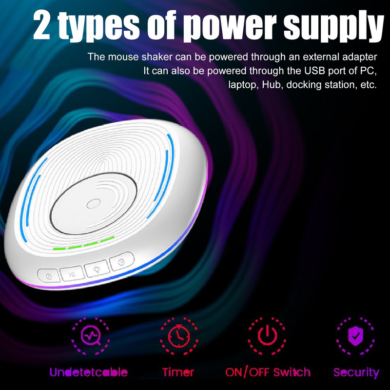 Undetectable Mouse Mover Adjustable Timing Plug and Play Silent Auto