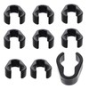 Healifty 10Pcs Microphone Stand Cable Clips,Mic Cable Clips Microphone Cable