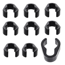 Healifty 10Pcs Microphone Stand Cable Clips,Mic Cable Clips Microphone Cable Holder Clips Mic Cable Clamp for Studio 15mm