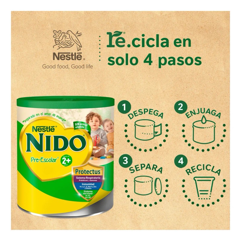 Alimento a base de leche Nido Kinder Pre Escolar 2+