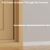Flat 12V DC Power Extension Cable 40 FT, 5.5 mm