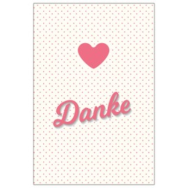 Pack of 4 Premium Thank You Cards (Folding Cards) with 4 Envelopes, Thank You, Cards, Thank You Cards, Wedding, Birth, Baby, Christening, Farewell, Birthday, Anniversary