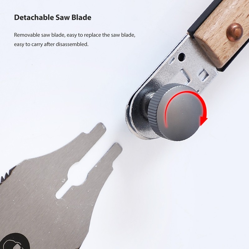 Double Edge Sided Hand Saw Fine Tooth Triple Fast Flush