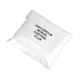 7 Oz Anhydrous Borax Granular Graphite Crucible Powder Deoxidizing Casting Flux for Melting Assaying Refining Gold Silver Copper Separating Impurities