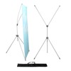 YDisplay X Banner Stand Adjustable Fit Banner Size from 23"X63"