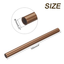 uxcell Mini Hot Glue Sticks for Glue Gun 7mm x 100mm Bronze Red 12pcs