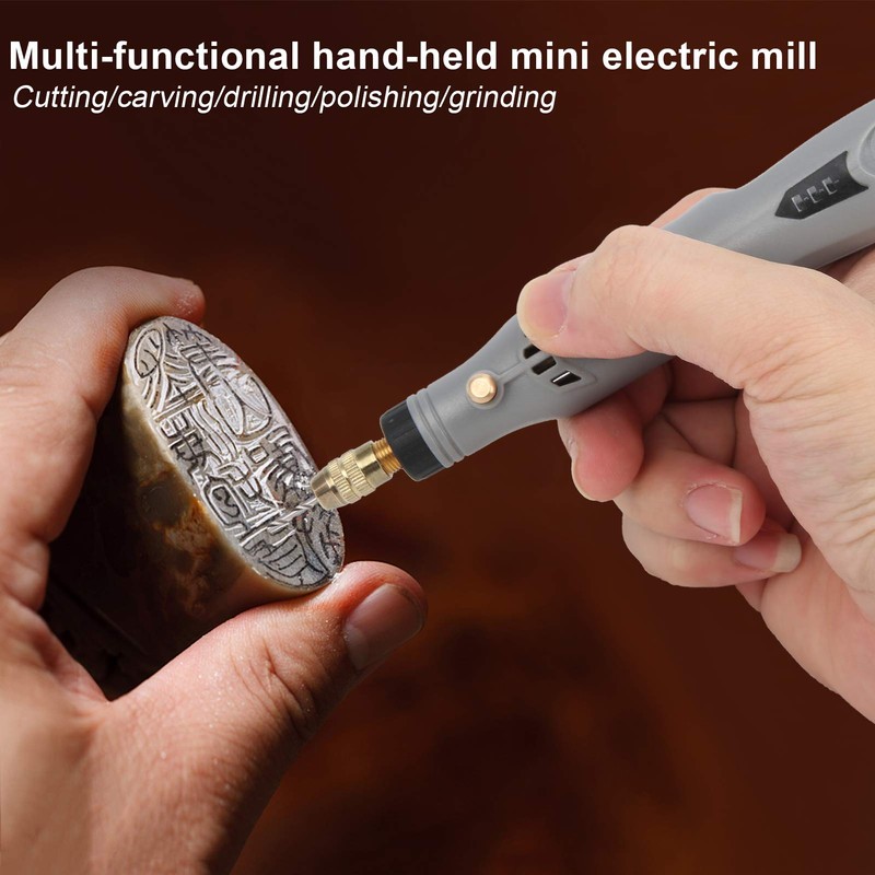 Cordless Rotary Tool Kit, Electric Mini Grinder Drill Set with
