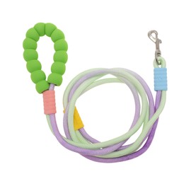 CAPASTEC Freihändige Hundeleine, verstellbare Crossbody-Taillenleine, Jogging-Leine, Hundetrainingsleine, mit explosionsgeschütztem, Griff aus Schwamm, Grün Lila