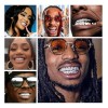 Grillz Dientes Set Hip Hop Prop Decoración