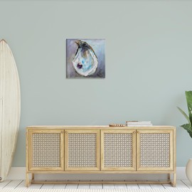 Stupell Industries Oyster Shell with Pearl Canvas Wall Art Design by Jeanette Vertentes