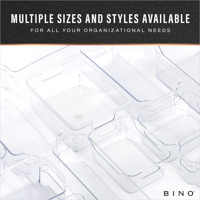 BINO | Plastic Storage Bins, X-Large - 2 Pack |