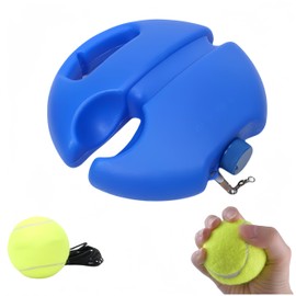 CAASFOOY A Single Tennis Training Tool with A Base, Tennis Ball Trainer, Trainer Rebounder Ball, Training Tennis Baseboard, Tennis Ball Single Practice for Beginners Intermediate Players