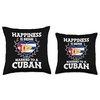 I Married A Cuban Marriage Anniversary Wife Husband Throw Pillow,
