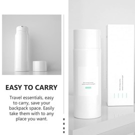 Beaupretty Travel Lotion Container 4pcs 100ml Airless Pump Bottle Refillable Liquid Pump Bottles Vacuum Pump Container Makeup Cosmetic Atomizers for Hand Cleaning Travel Perfumes Travel Shampoo Bottles