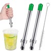 Lasnten 2 Pack Straw Puncher for Plastic Lids Lemonade Cups,