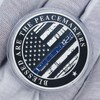 Thin Blue line Saint Michael Law Enforcement Challenge Coins -