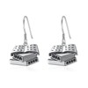 YYmqmq Book Earrings for Women 925 Sterling Silver Book Teacher