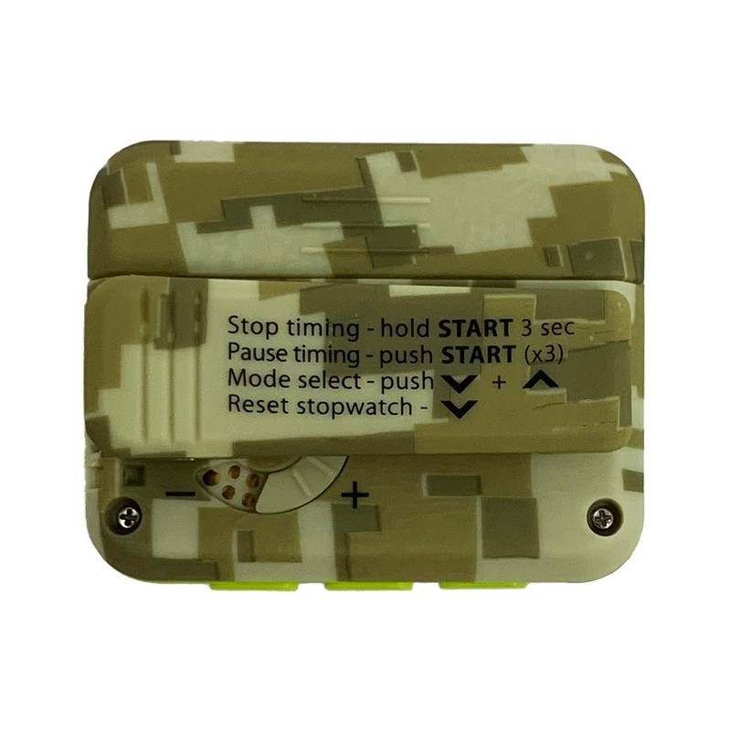 Gymboss Plus Interval Timer and Stopwatch (Camo/Yellow)