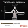 Taicols 100 Kit de Anclajes para Paneles de Yeso, Tapones
