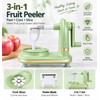 3-in-1 Hand Crank Fruit & Vegetable Peeler for Kitchen Prep