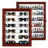 Sunglasses Display Case Shot Glass Organizer Stones Storage - Rock