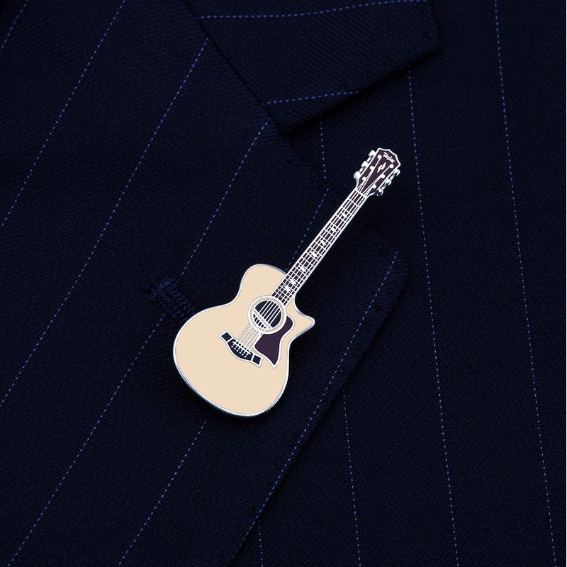 Geepins Enamel Guitar Pins, Metal