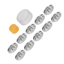 10 Sets Cover Button Kit, Button Making Kit, Fabric Bag Cover Button Kit, Round Button for DIY Sewing Bags (20 mm)