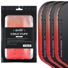 Amoswiz Pickleball Edge Protection Tape, Pickleball Protection Tapes, 3 Pack Red to Black, Gradient Edge Tape, 23mm Width, No Wrinkle Edge Protection for 13mm & 16mm & 20mm Thick Paddles