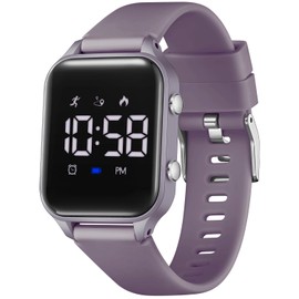 Timever Kids Digital Watches for Boys Girls, Sports Watch with Fitness Tracker, Pedometer, Alarm Clocks, Stopwatch, No App Needed Waterproof Kids Watch, Gift for Teens Student Girls Boys Ages 5-14