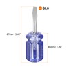 sourcing map 2pcs SL6 Short Tip Slotted Screwdriver Stubby Magnetic