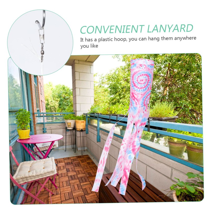 Yardwe Pack of 4 Colourful Wind Socks for Garden and