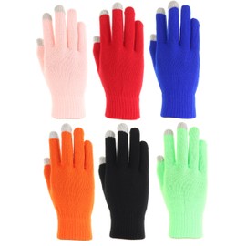 6 Pairs,Womens Touch Screen Winter Gloves, Texting Gloves