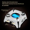 Drawer Type Alcohol Burner One Piece Stainless Steel Sliding Adjustment