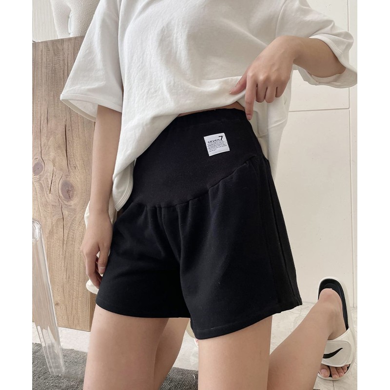 Aimoha Women's Maternity Shorts, Half Pants, Thin, Showpan, Adjuster, Plain,