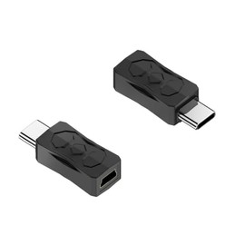 Accessonico USB Mini to USB C, 2-Pack Mini USB to USB C Adapter USB Mini to USB-C, Mini USB Female to USB C Male Adapter