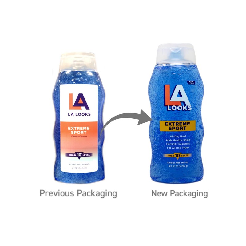 L.A. Looks Sport Xtreme Hold Gel, Hold Level 10+, 20-Ounce