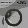 ARMYU Military Dog Tag Silencers Round Silicone Rubbers Set (Clear)