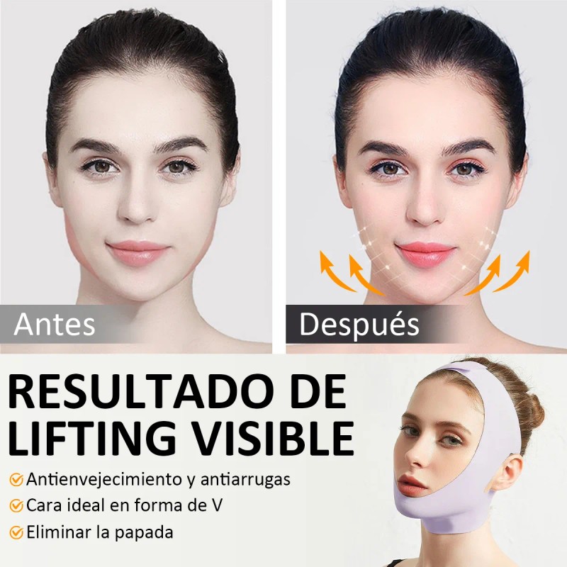 Mentonera Faja Oferta Reduce Arruga Papada Cachete Mejilla