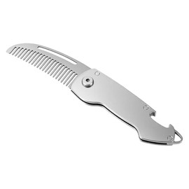 Pequeños peines plegables para bigote, peine de metal para barba para hombres, cepillo portátil para barba para bigote, cuidado del cabello, peinado