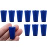 EISCO 10PK Neoprene Stoppers, 1 Hole - ASTM - Size: